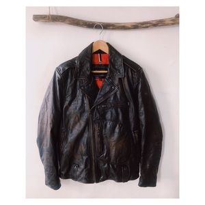ANDREW MARC Moto leather jacket